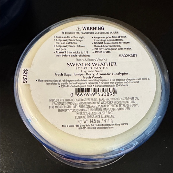 Bath & Body Works Sweater Weather - Picture 4 of 4